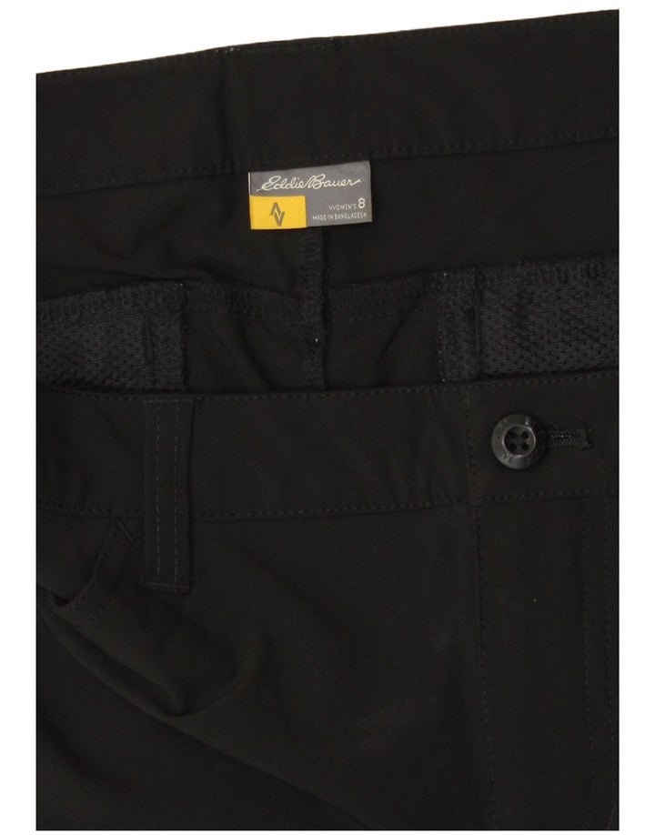 Eddie Bauer Damen Cargoshorts US 8 Medium W30 Schwarz Polyester