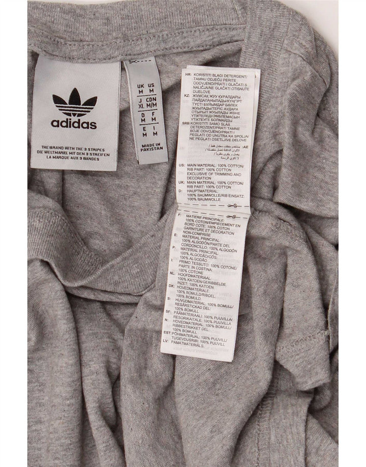 Adidas Herren T-Shirt Top mittelgraue Baumwolle