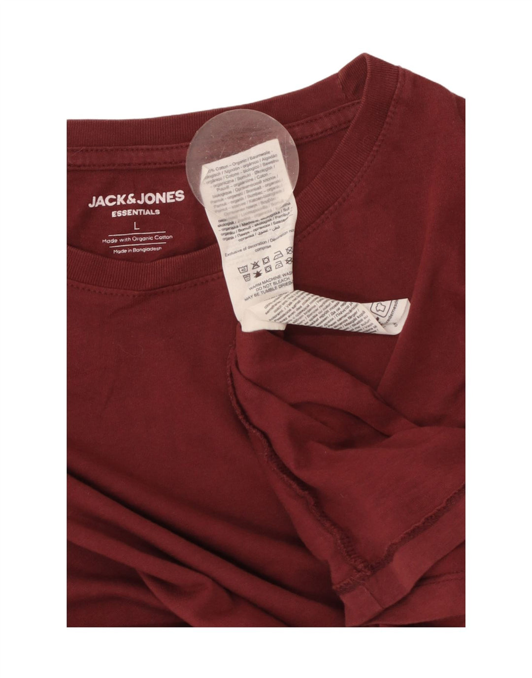 JACK & JONES Herren T-Shirt Top Large Kastanienbraun Baumwolle