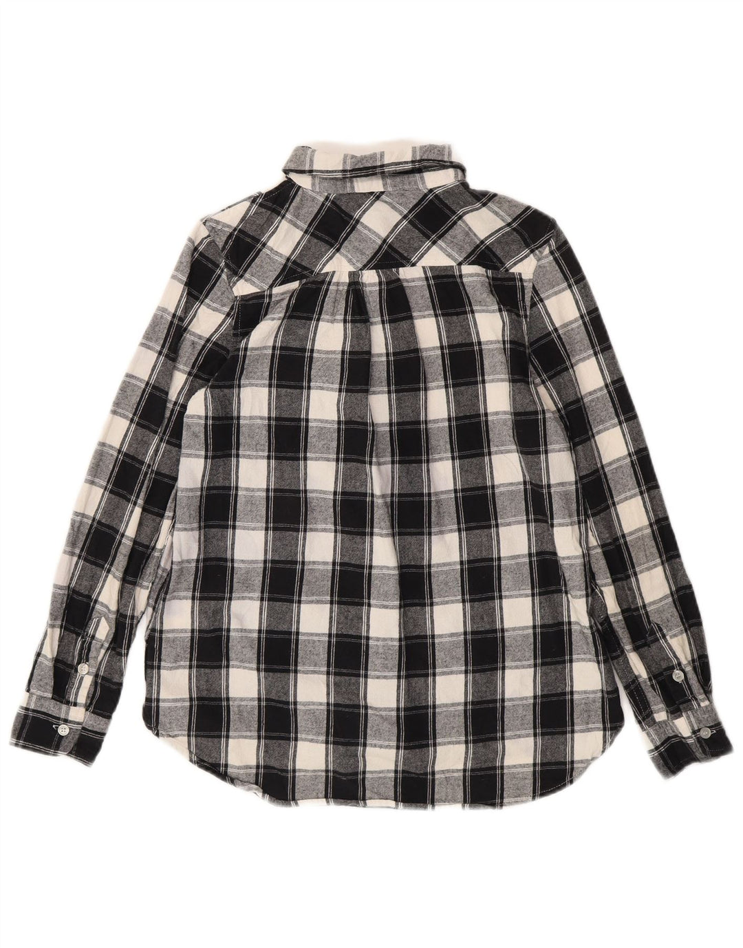 LEVI'S Damen-Flanellhemd, UK 10, Größe S, schwarz, kariert, Baumwolle