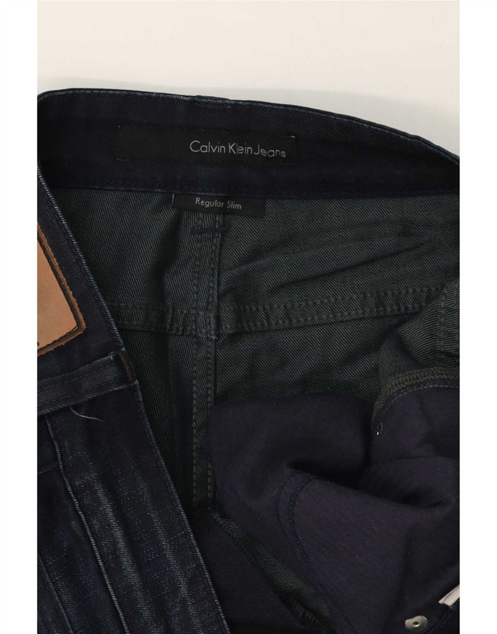 Calvin Klein Herren Regular Slim Jeans W32 L30 Blau