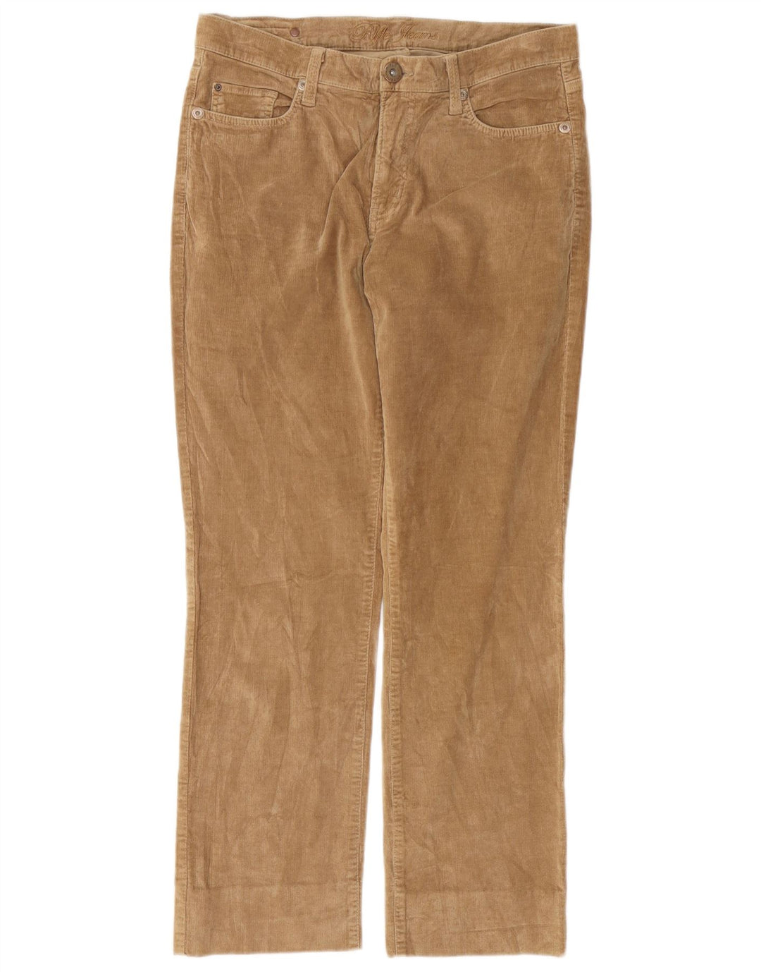 RIFLE Gerade Cordhose für Damen W31 L28 Beige Baumwolle