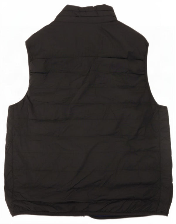 Gap Damen Wattierte Jacke UK 16 Large Schwarz Nylon