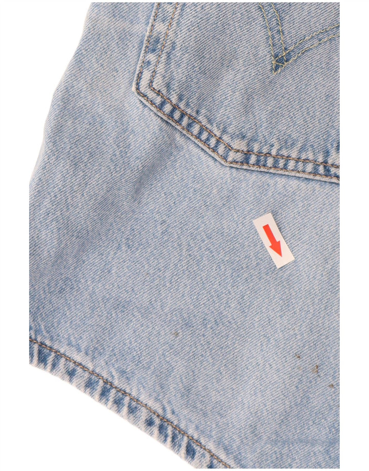 Levi's Damen Jeansshorts W28 mittelblaue Baumwolle