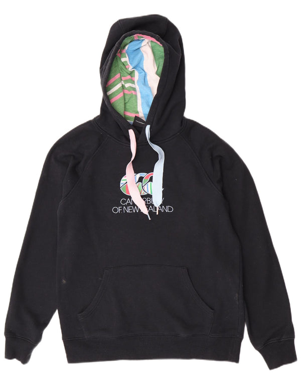 Canterbury Damen-Kapuzenpullover mit Grafik, UK 14, Größe L, Schwarz, Baumwolle