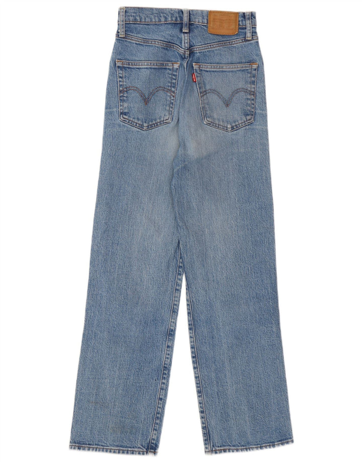 Levi's Damen-Jeans mit hoher Taille, W25, L27, blaue Baumwolle