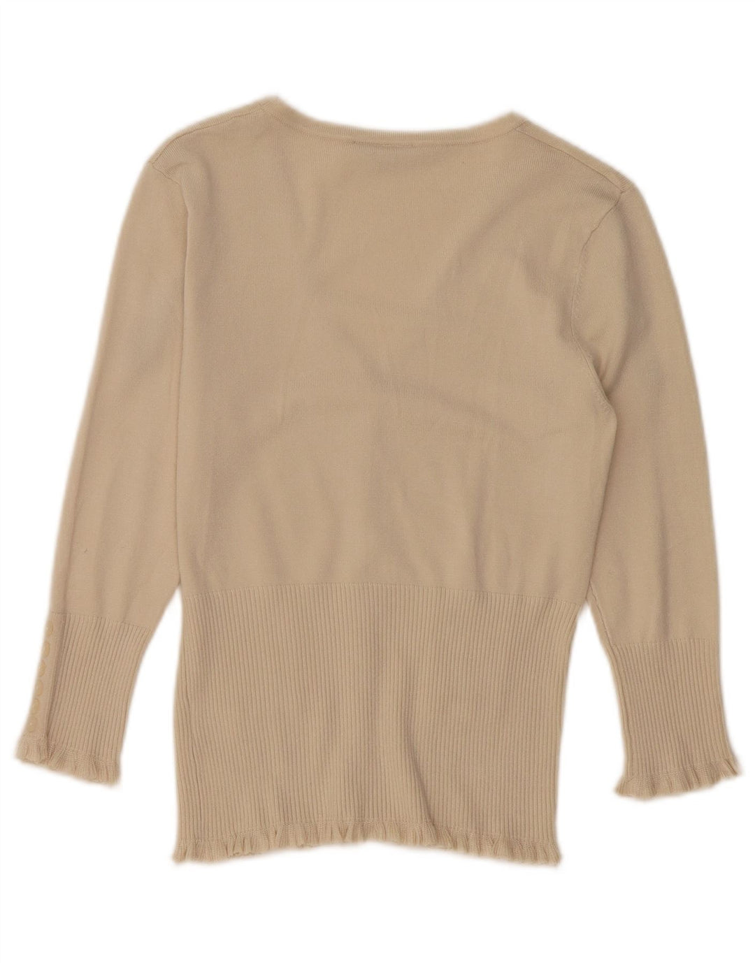 John Lewis Damen-Cardigan-Pullover UK 10 Small Beige Viskose