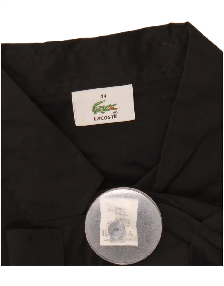 Lacoste Damen-Hemd, Größe 44, große schwarze Baumwolle