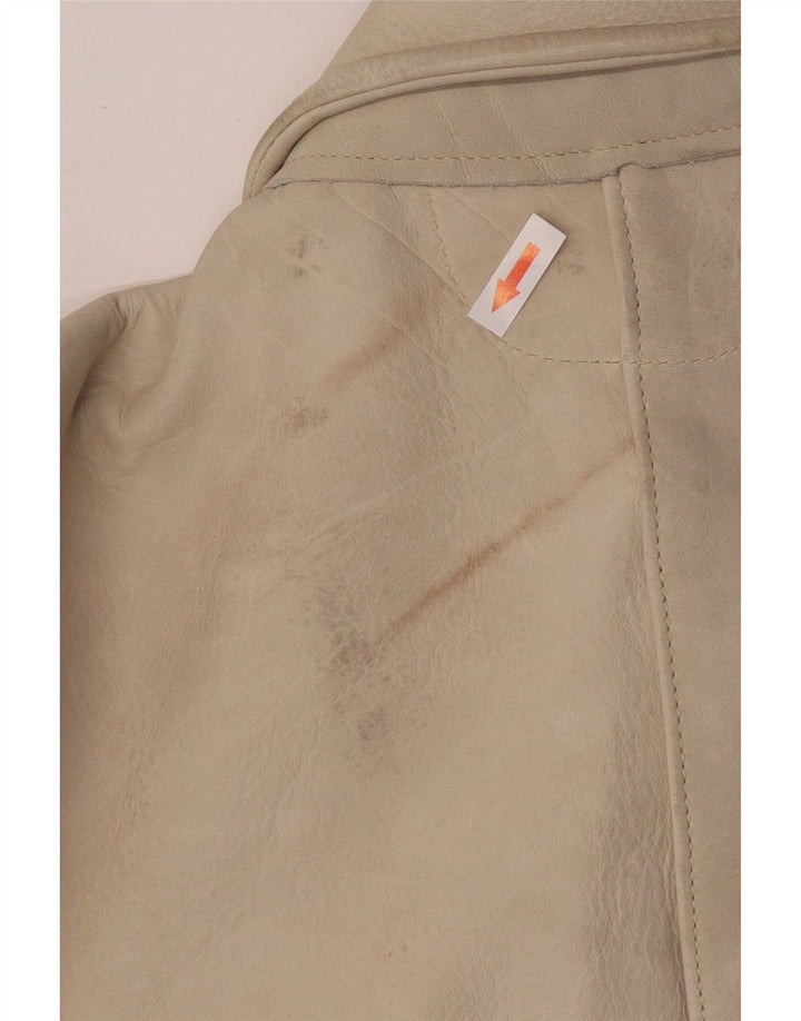 Vintage Herren Wildlederjacke IT 50 Large Beige