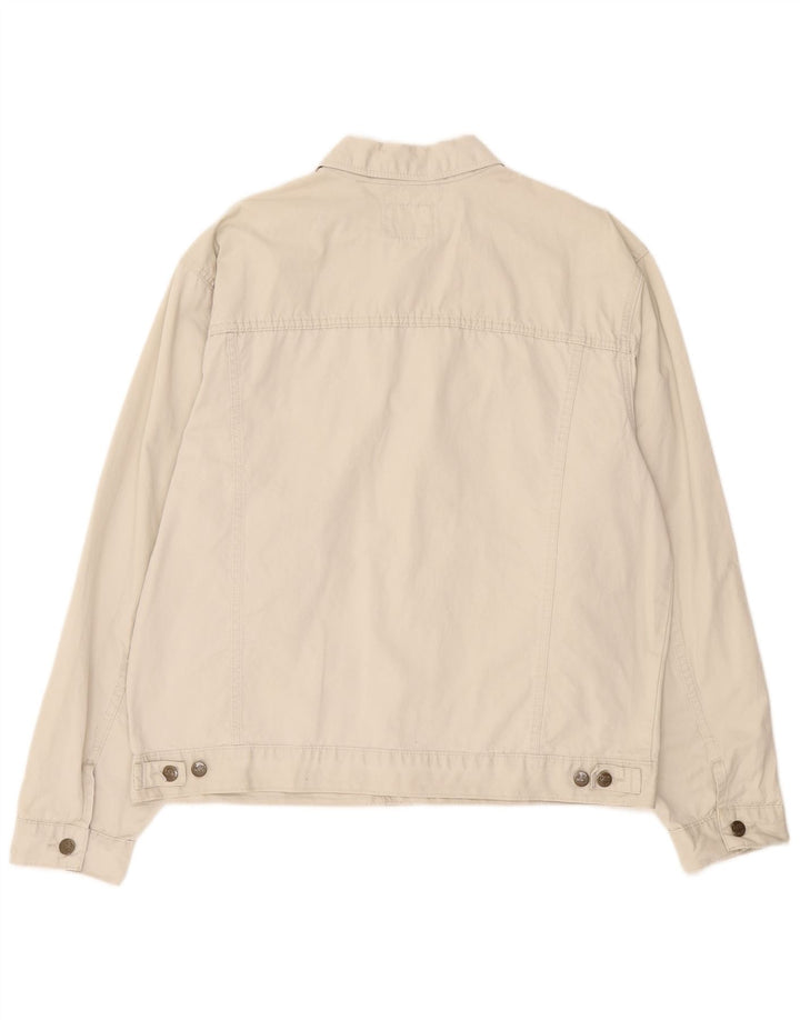 Lee Herren Bomberjacke UK 42 XL Beige Baumwolle