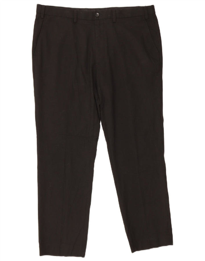 Marks & Spencer Herren Slim Anzughose W38 L29 Schwarz Polyester