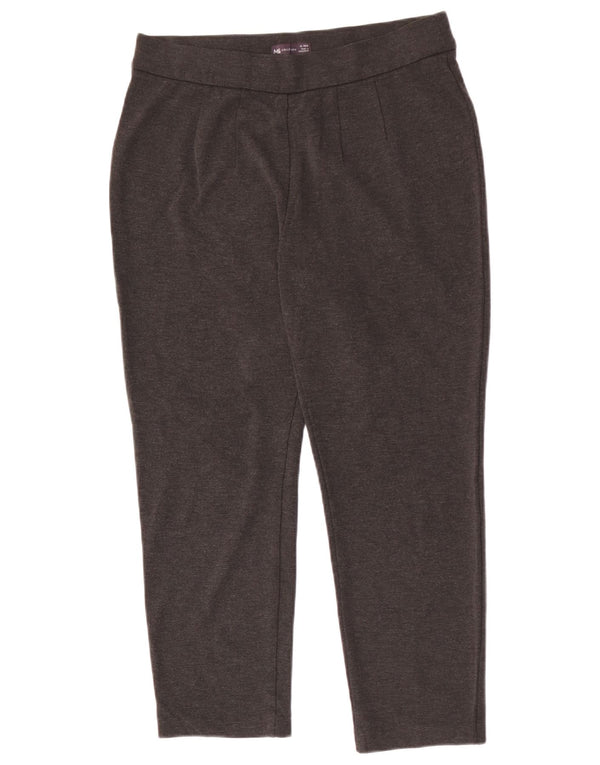 MARKS & SPENCER Damen Tapered Cropped-Hose UK 14 Large W32 L25 Grau