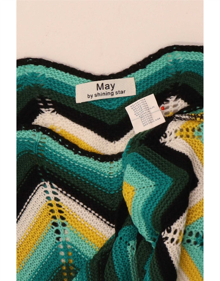 May By Shining Star Damen-Pullover mit V-Ausschnitt, Gr. 14, mittelmehrfarbig