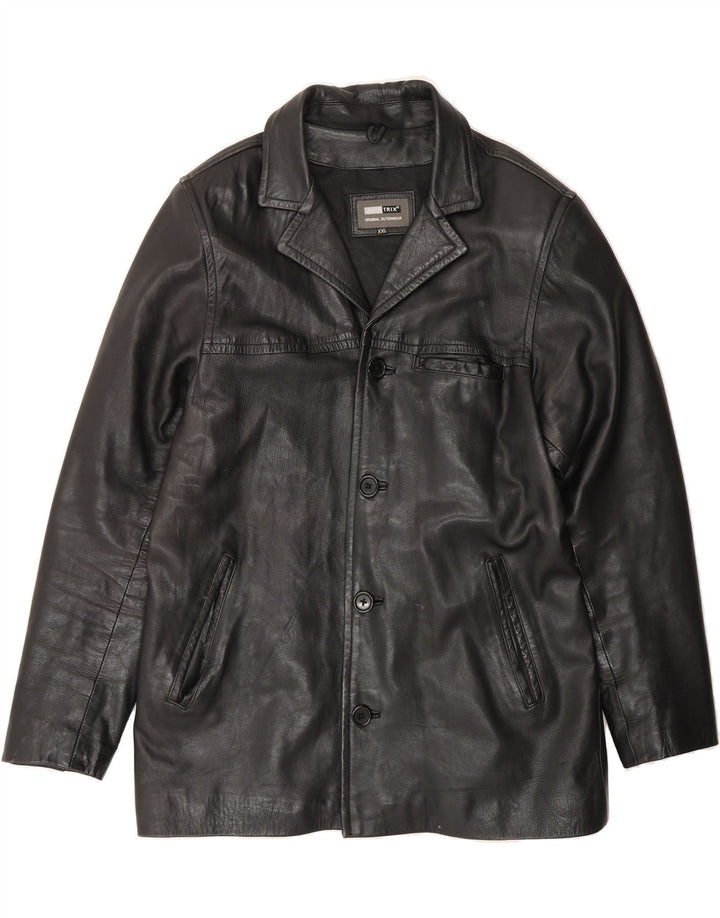 AVIATRIX Mens Leather Jacket UK 44 2XL Black Leather Vintage Aviatrix and Second-Hand Aviatrix from Messina Hembry 