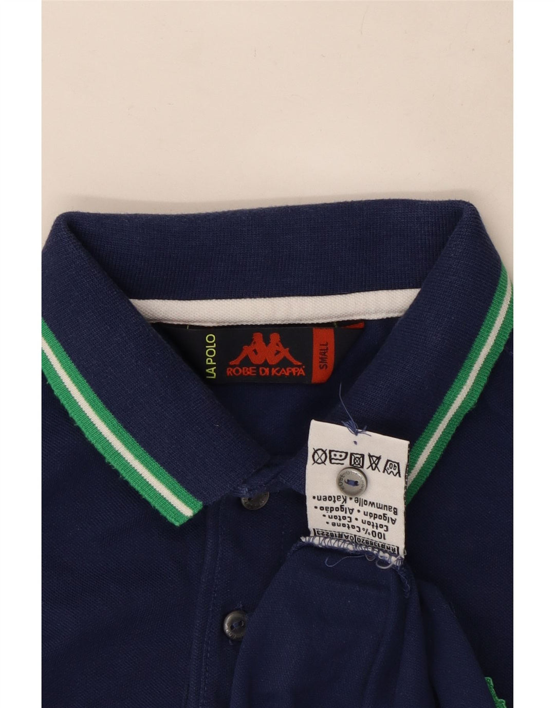 Kappa Herren-Poloshirt, klein, marineblau, Baumwolle