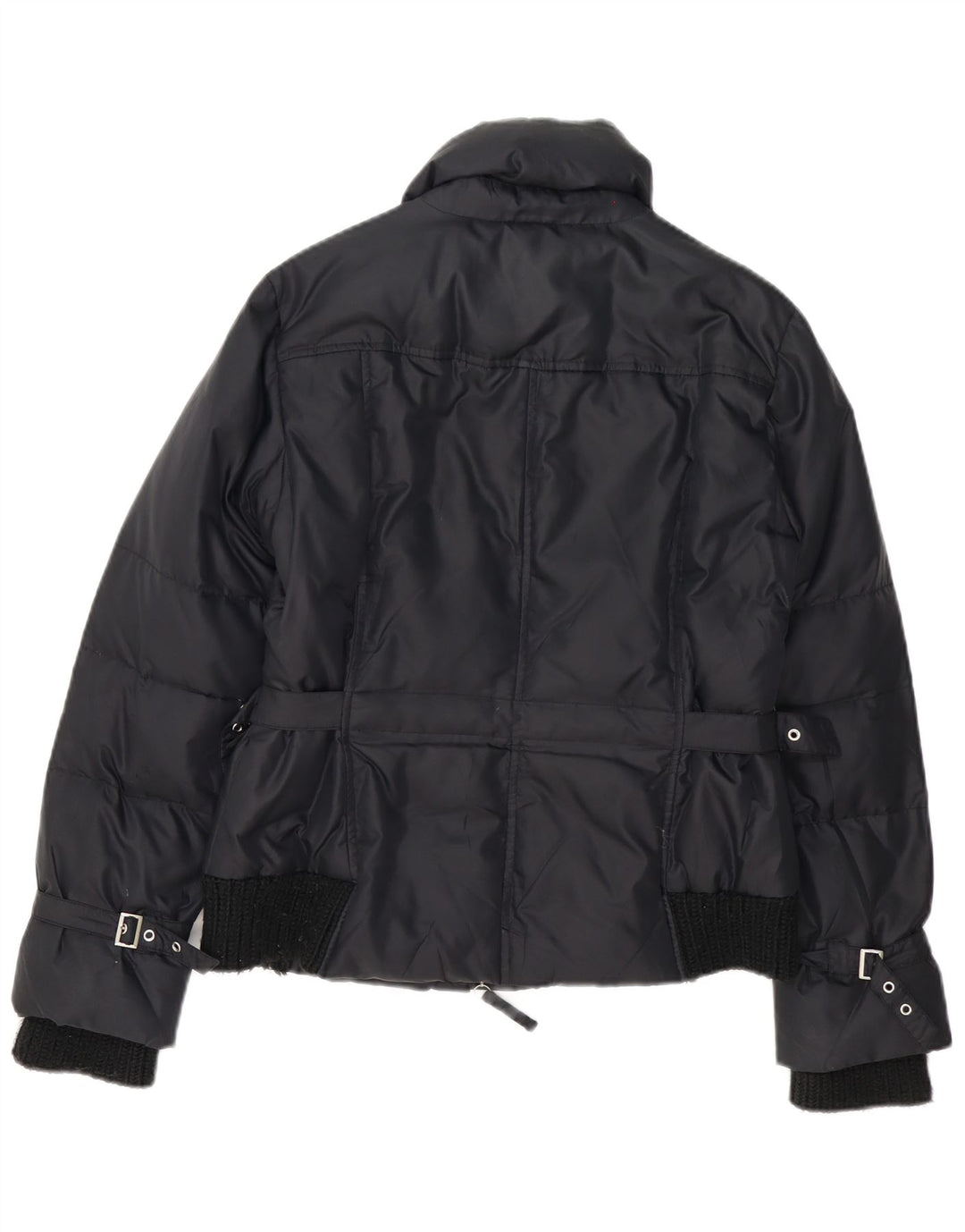 Trussardi Damen Wattierte Jacke IT 42 Medium Schwarz Polyamid