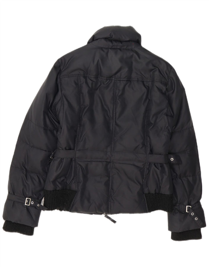 Trussardi Damen Wattierte Jacke IT 42 Medium Schwarz Polyamid