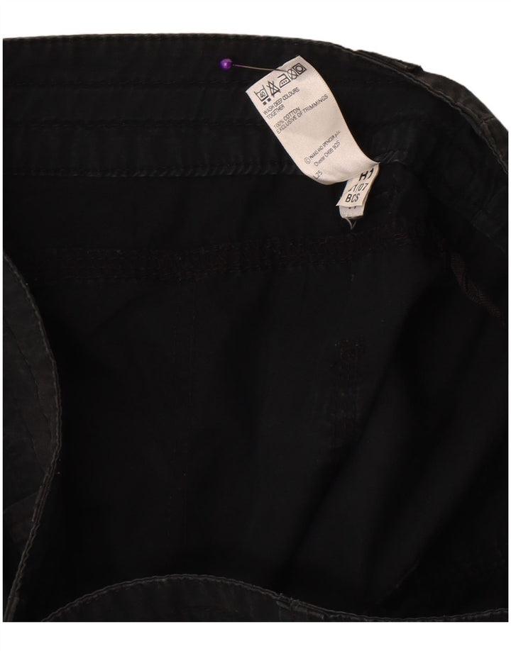 Marks & Spencer Damen Freizeitshorts UK 12 Medium W31 Schwarze Baumwolle