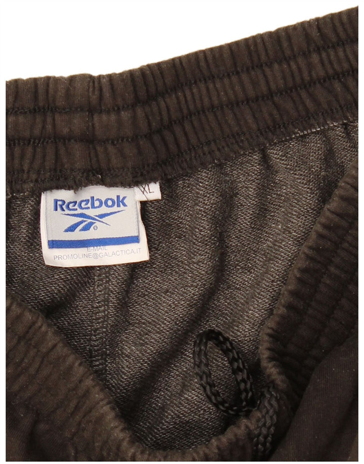 Reebok Herren-Trainingshose XL, schwarze Baumwolle