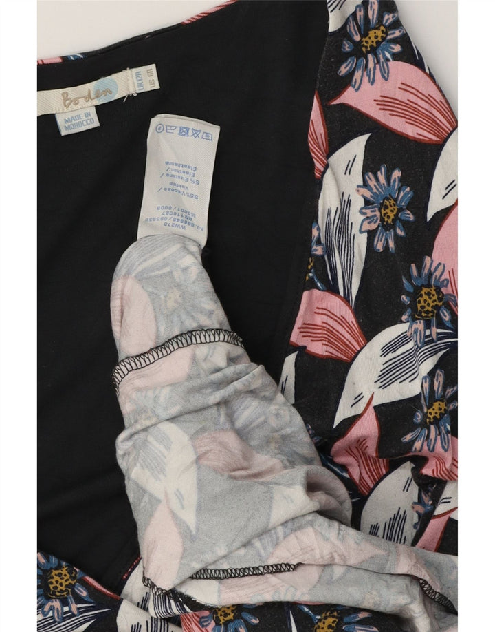 Boden Damen-Etuikleid, Größe M, mehrfarbig, Blumenmuster, Viskose, UK 42