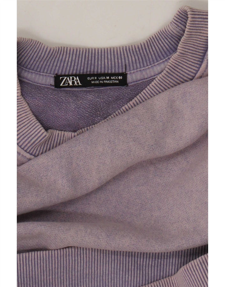 Zara Herren-Sweatshirt mit lockerer Passform, mittellila