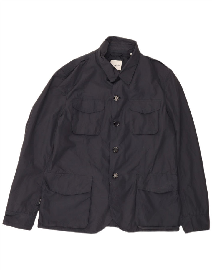 ASPESI Herren-Utility-Jacke UK 46 3XL Marineblau Polyamid