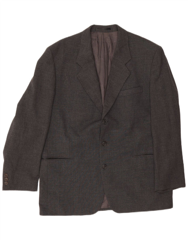 Pierre Cardin Herren-Blazer mit 3 Knöpfen, UK 42, XL, graue Wolle