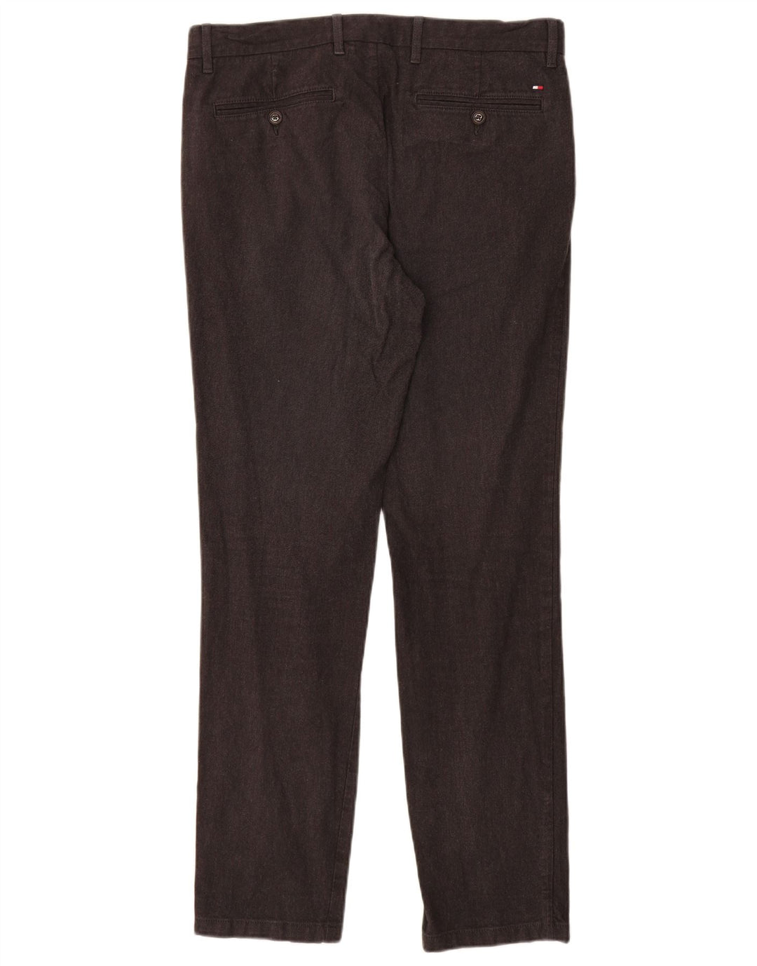 TOMMY HILFIGER Herren Slim Chinohose W32 L32 Graue Baumwolle