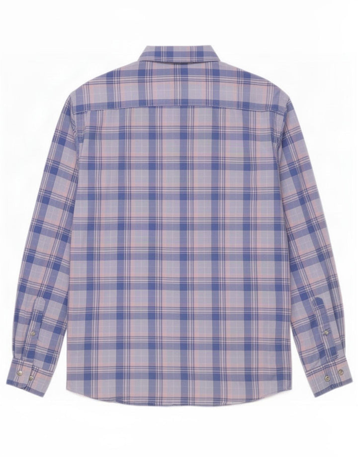 Gant Herren-Hemd mit normaler Passform, groß, blau kariert, Baumwolle