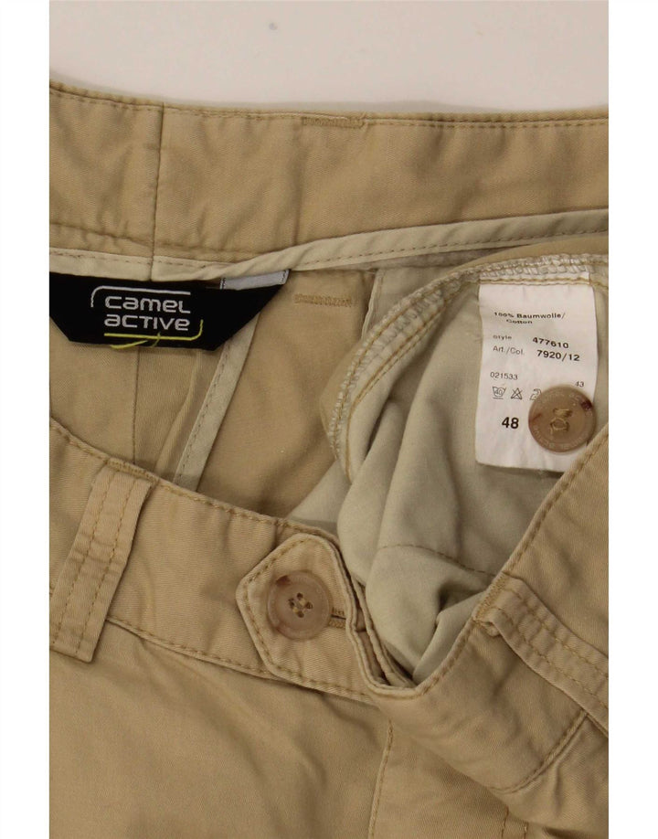 Camel Active Mens Pegged Suit Hose EU 48 Medium W33 L32 Beige Baumwolle