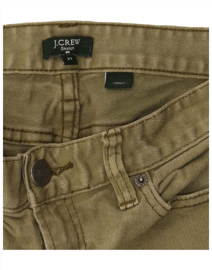 J. CREW Womens Toothpick Slim Jeans W27 L27 Khaki Cotton Vintage J. Crew and Second-Hand J. Crew from Messina Hembry 