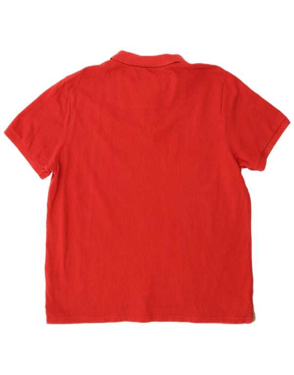 Joules Herren-Poloshirt mit sportlicher Passform, XL, rote Baumwolle