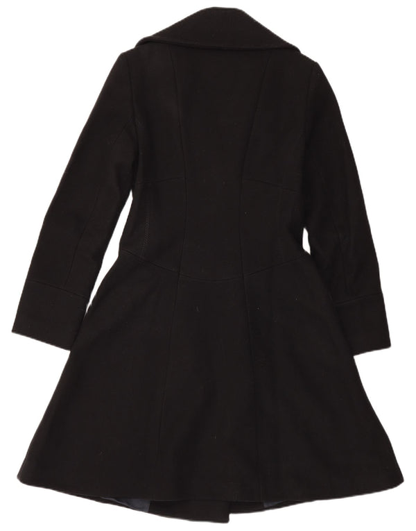 Reiss Damenmantel UK 10 Small Schwarze Wolle