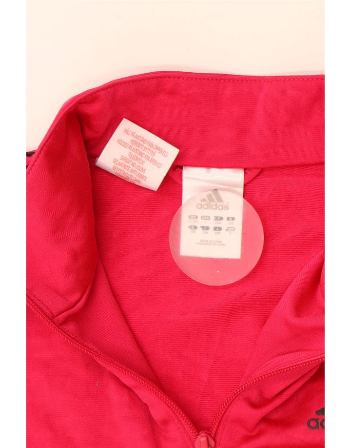 Adidas Mädchen-Trainingsanzug-Top-Jacke, 11–12 Jahre, rosa Polyester