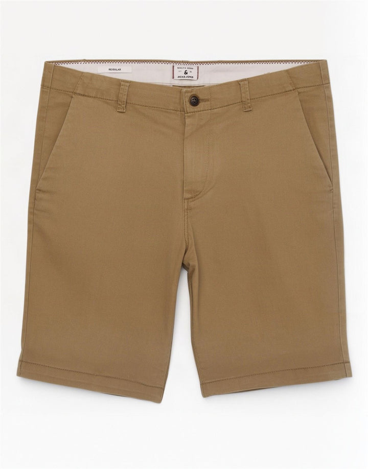 Jack & Jones Herren-Chinoshorts, normal, Größe M, W32, Khaki, Baumwolle