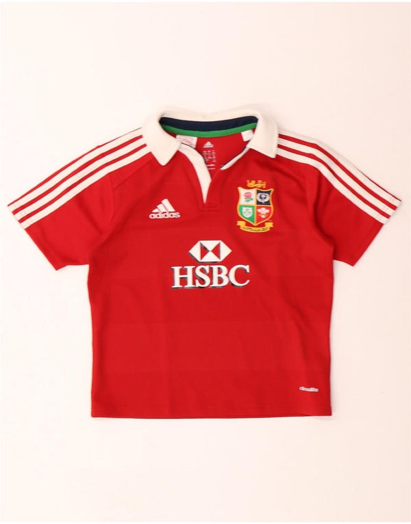 ADIDAS Jungen Australien 2013 Grafik-Poloshirt, 9–10 Jahre, rotes Polyester