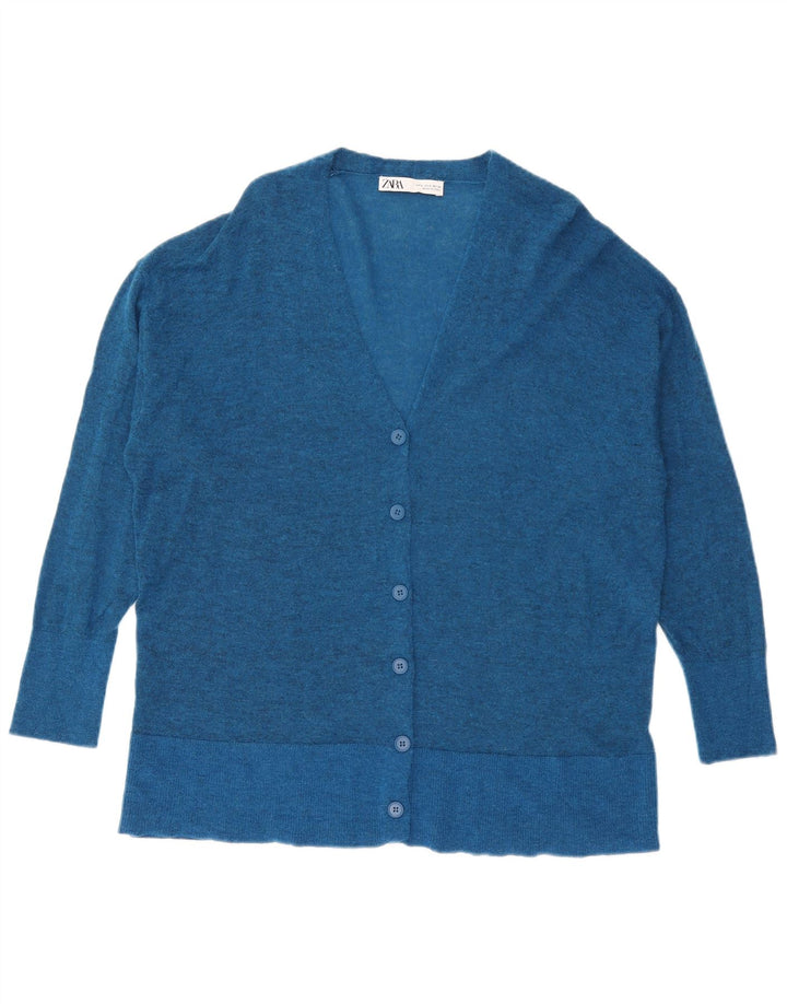 Zara Damen-Strickjacke in Übergröße, Gr. 10, klein, Blau