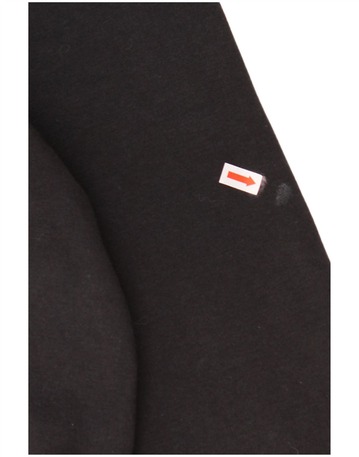 ADIDAS Damen Graphic Hoodie Pullover UK 24/26 2XL Schwarze Baumwolle