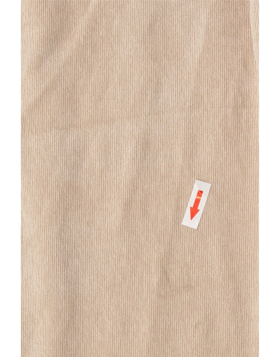 Zara Damen Übergroßes Cordhemd UK 6 XS Beige Polyester