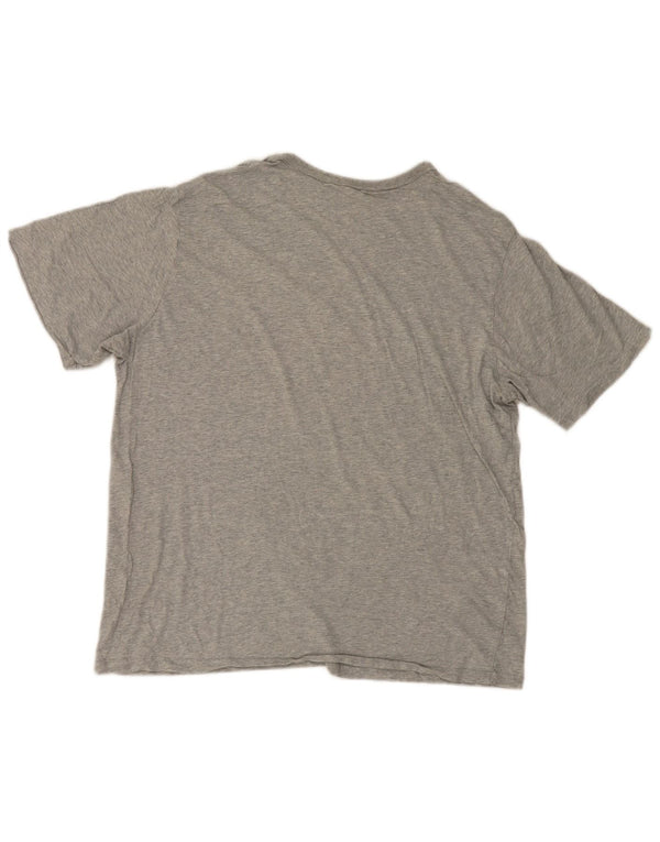 Champion Herren Grafik T-Shirt Top 2XL Grau Baumwolle