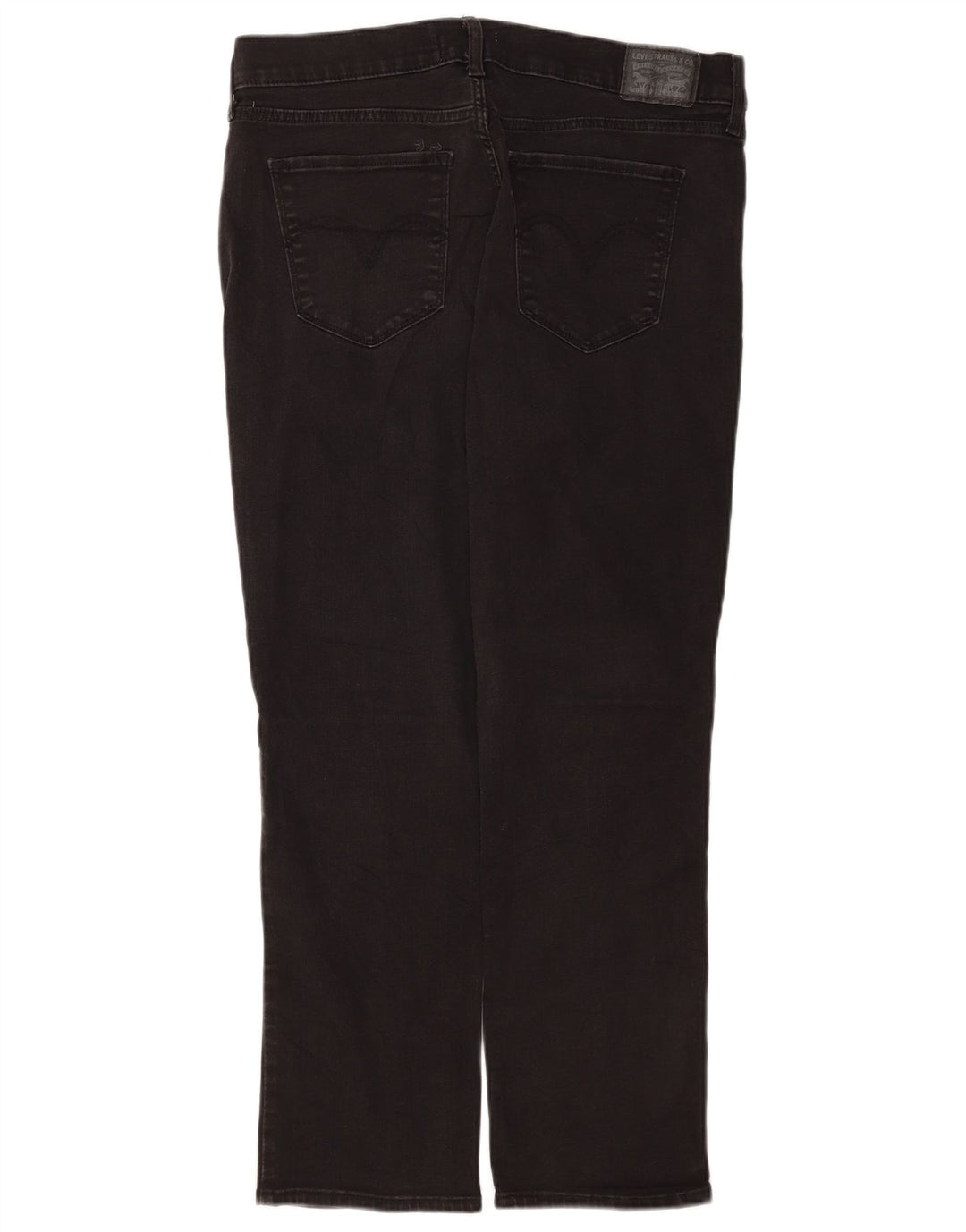 Levi's Damen Classic Straight Jeans US 14 XL W32 L28 Schwarz