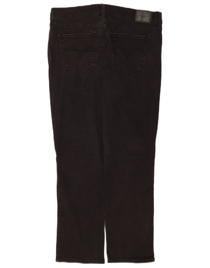 Levi's Damen Classic Straight Jeans US 14 XL W32 L28 Schwarz
