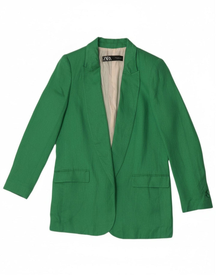 Offene Blazerjacke für Damen von Zara, Gr. 10, klein, Grün
