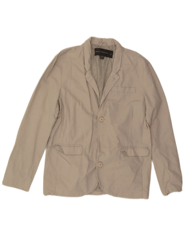 French Connection Herren-Blazer mit 2 Knöpfen, UK 42, XL, Beige, Baumwolle