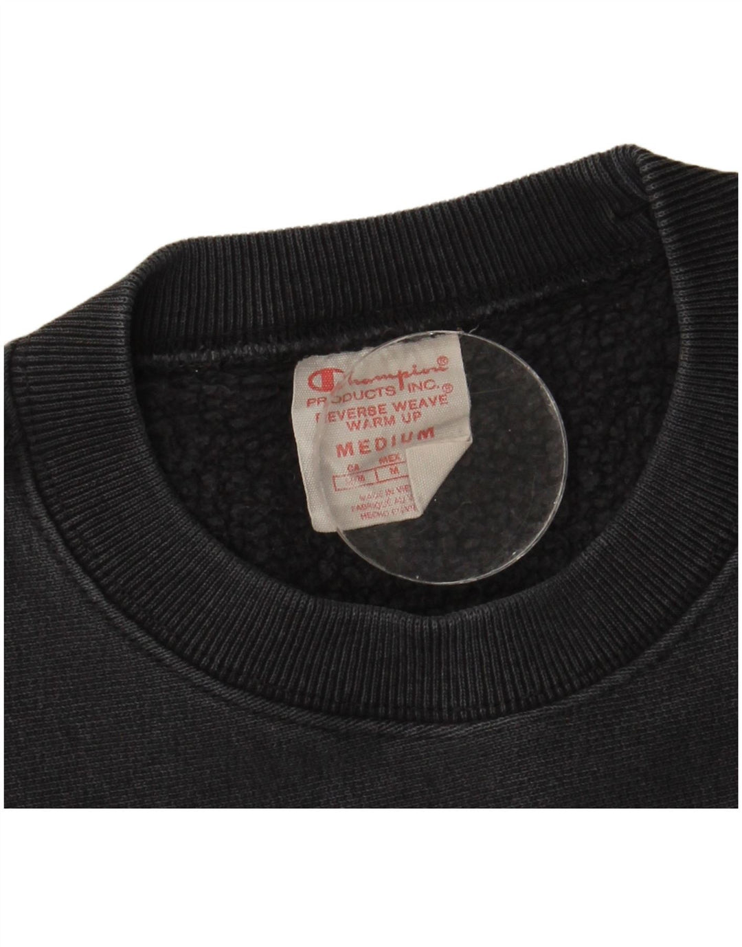 Champion Herren-Sweatshirt-Pullover aus mittelschwarzer Baumwolle