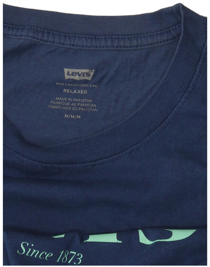 Levi's Herren-T-Shirt mit entspannter Grafik, mittleres Marineblau