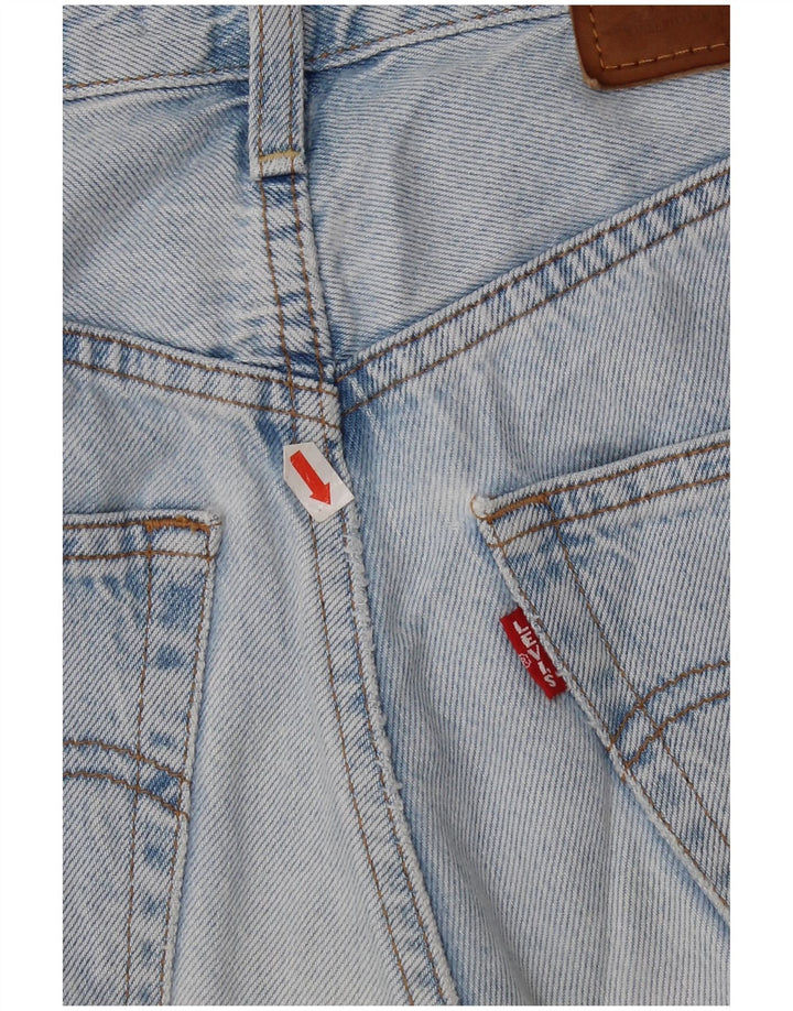 Levi's Damen Ribcage Straight Jeans W25 L29 Blaue Baumwolle