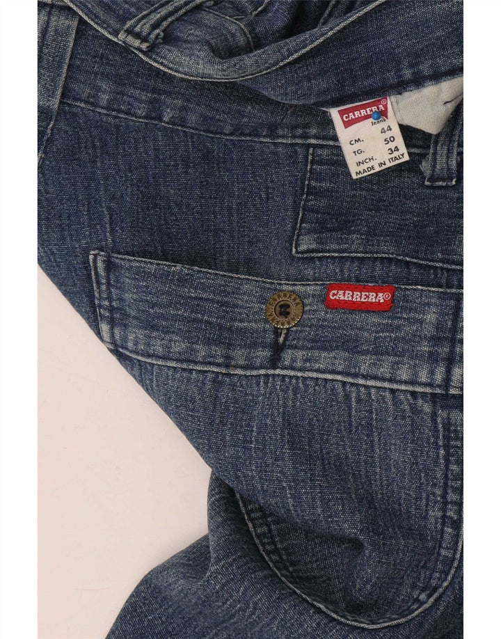 Carrera Herren Straight Jeans W34 L30 Blaue Baumwolle