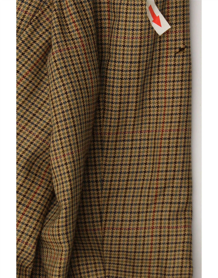 Marks & Spencer Herren-Blazer mit 2 Knöpfen, UK 40, Mittelbeige mit Hahnentrittmuster