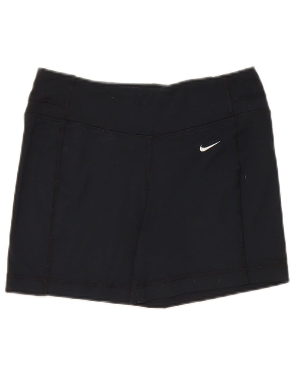 Nike Damen Dri Fit Sport Shorts UK 6 XS Schwarz Nylon